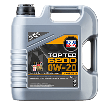 Liqui Moly Top Tec 6200 0W-20 Motor Yağı 4 Litre
