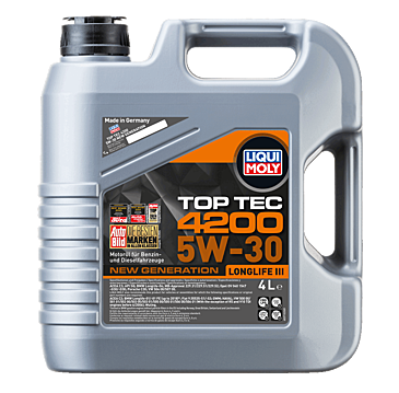 Liqui Moly Top Tec 4200 5W-30 Longlife III 4 Litre