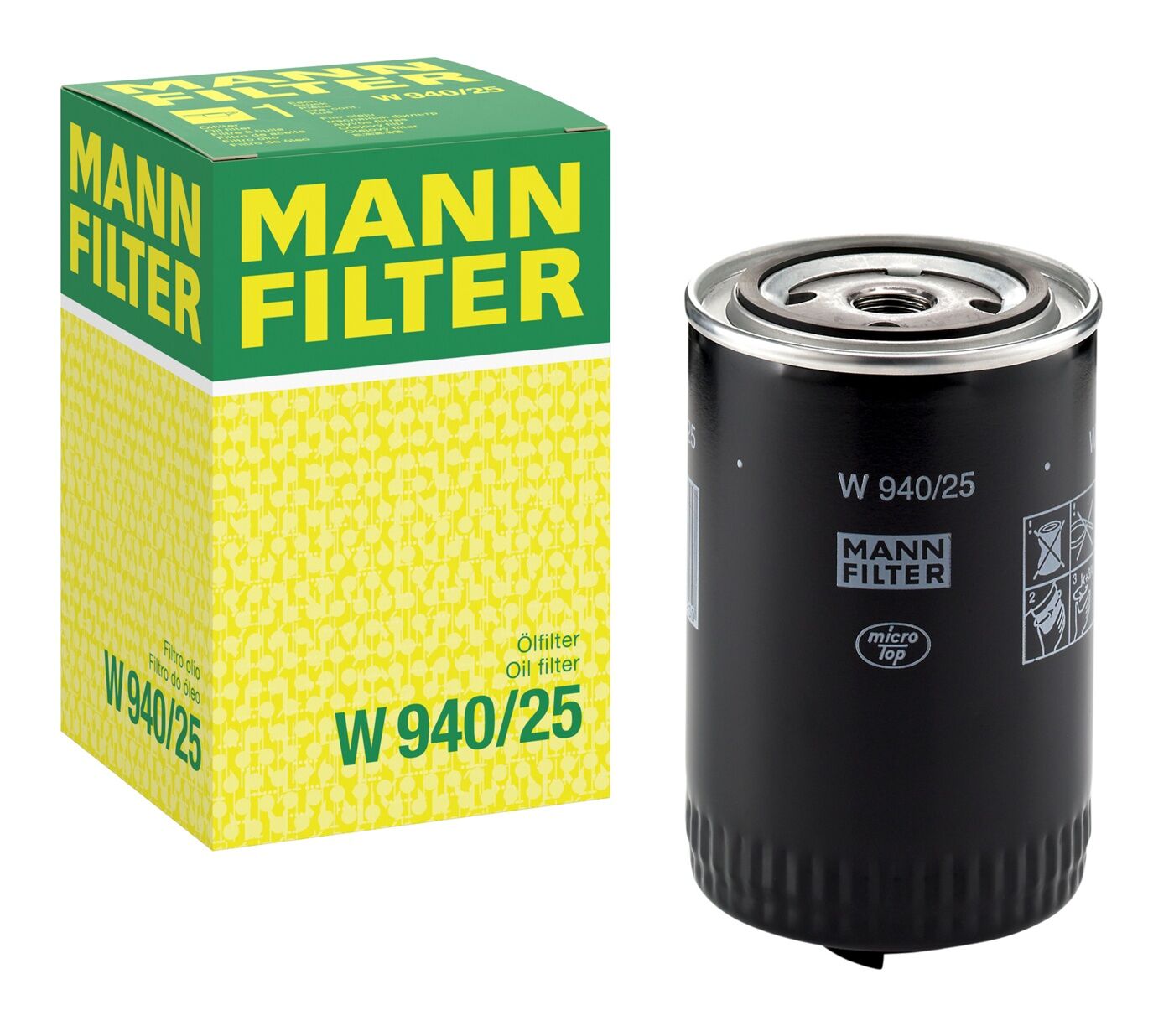 MANN-FILTER W 940/25 Volkswagen Golf II Dizel Yağ Filtresi